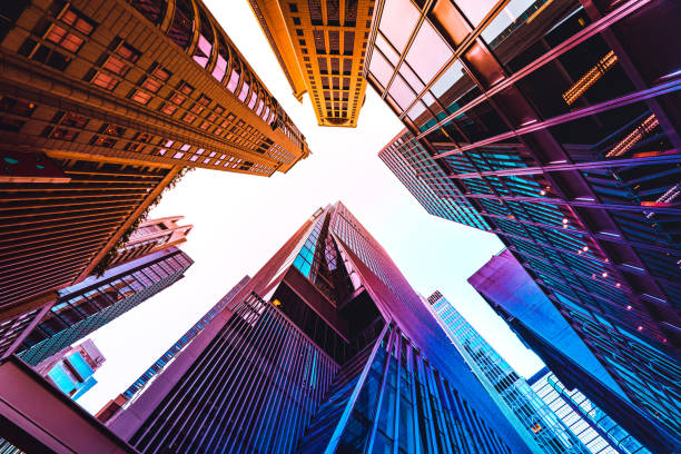 Colorful Abstract architecture background ParcelQuest vs CoreLogic