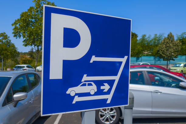 AB 2097 Los Angeles in article, Reverse car parking only sign blue outdoor park vehicle rules tips area
