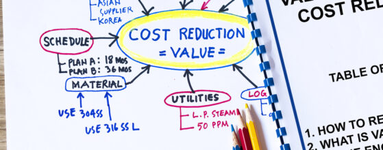 Value engineering concept- many uses in engineering services industry.