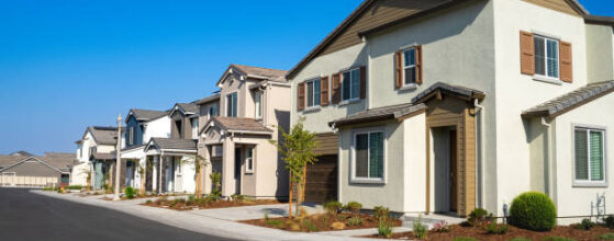 Newly built single family in Northern California on a sunny day in article What Made LA Real Estate Much Expensive