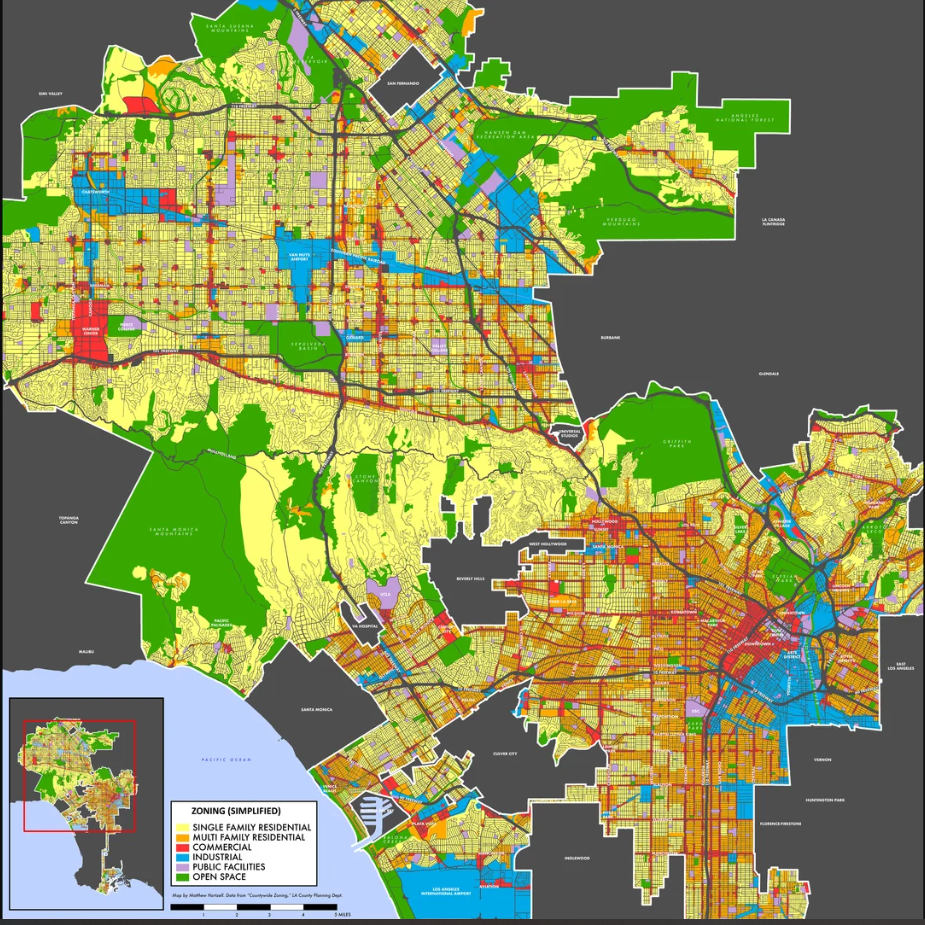 zoning map los angeles california 