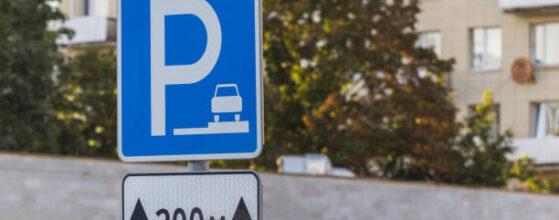 Parking sign 200 meters car traffic transportation in the article related to ADU Parking Impact Los Angeles