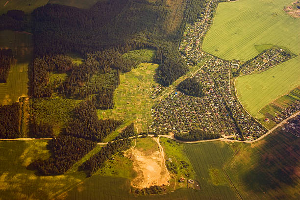 Aerial shot: European Landscape