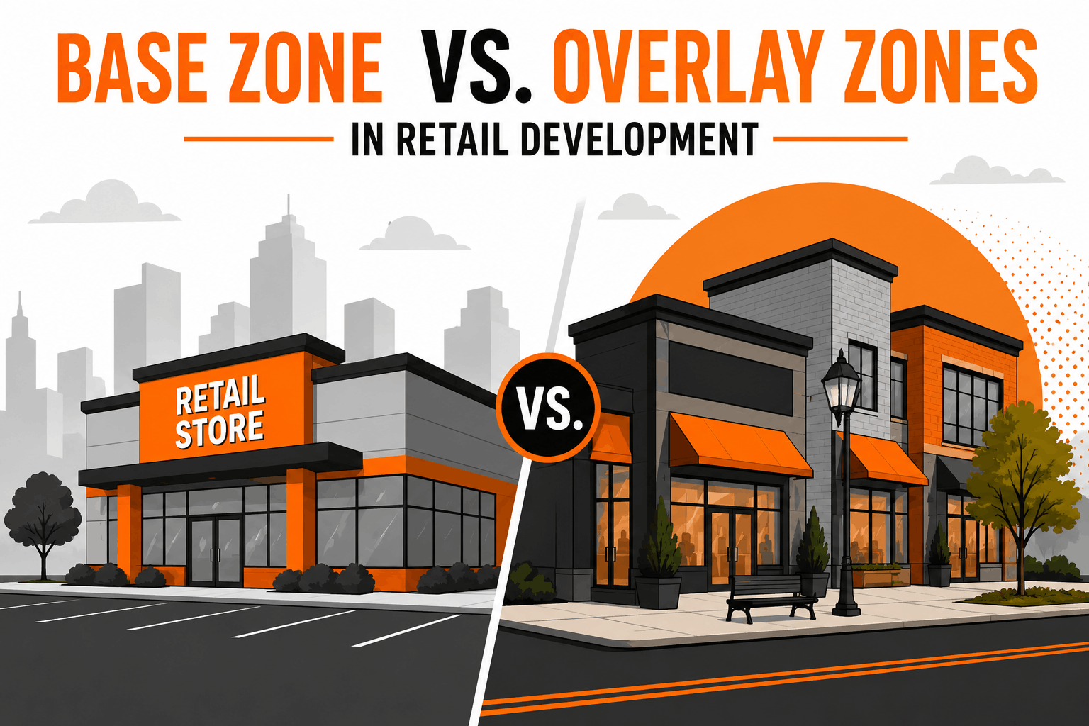 Base Zone vs. Overlay Zones in Retail Development